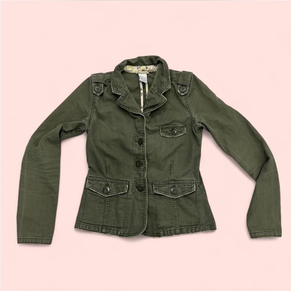 Vintage Old Navy Olive Military-Style Jacket